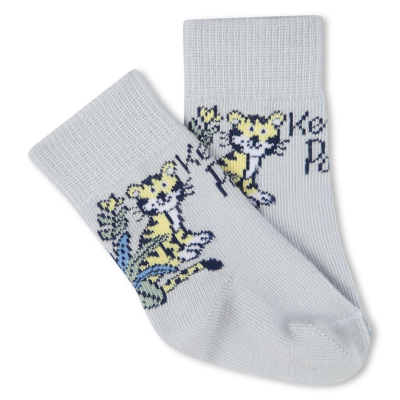 KENZO KIDS Boys 2 pairs of Blue Logo Socks