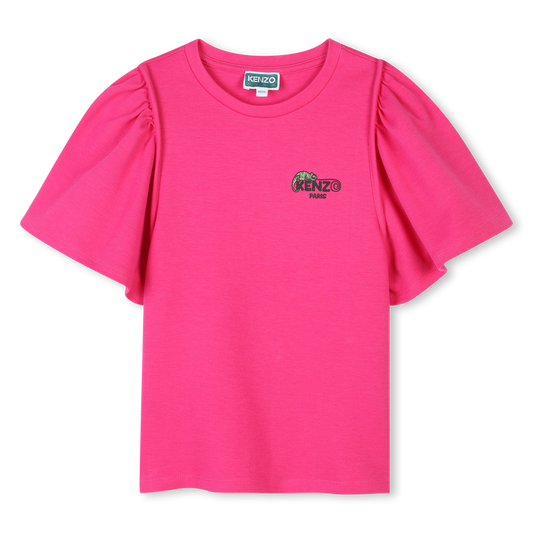 KENZO KIDS Girls Pink Short-sleeved T-shirt