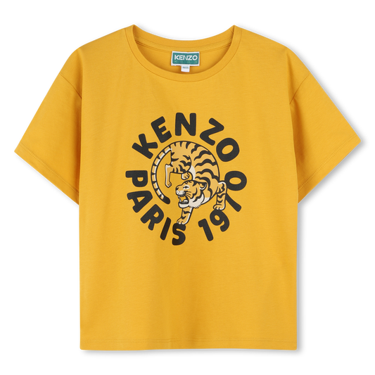 KENZO KIDS Girls Short-Sleeved Cotton T-shirt