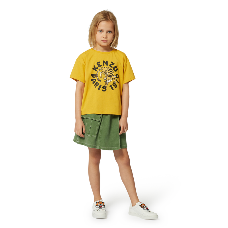 KENZO KIDS Girls Short-Sleeved Cotton T-shirt