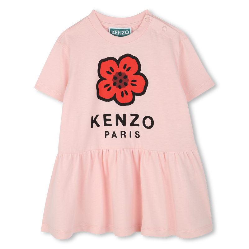 KENZO KIDS Younger Girls Pink Boke Flower Dress