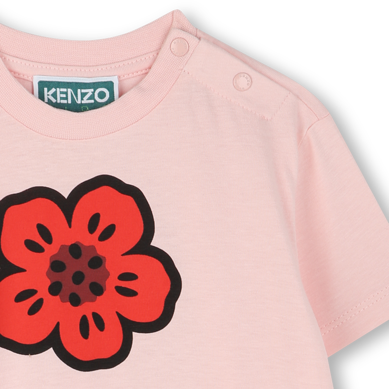 KENZO KIDS Younger Girls Pink Boke Flower Dress