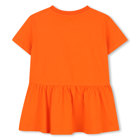 KENZO K61270/42F KIDS Baby Girls Pink Logo Short Sleeve Dress