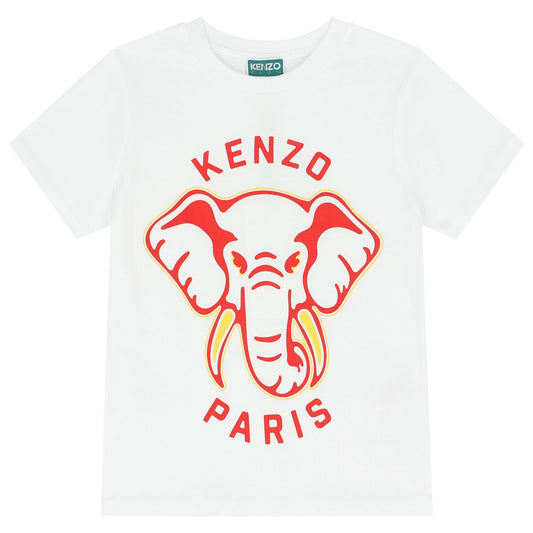 KENZO KIDS White Elephant T-Shirt