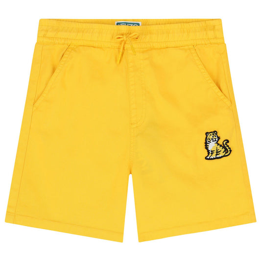 KENZO KIDS Boys Yellow Tiger Shorts