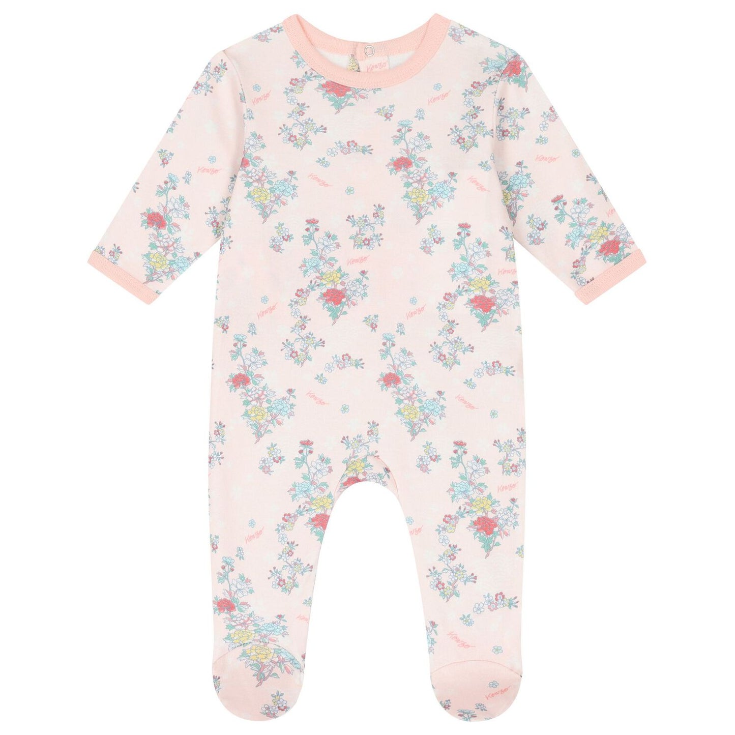 KENZO KIDS Baby Girls Pink Floral Babygrow Gift Set