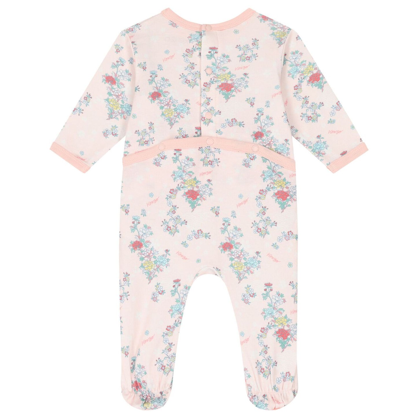 KENZO KIDS Baby Girls Pink Floral Babygrow Gift Set