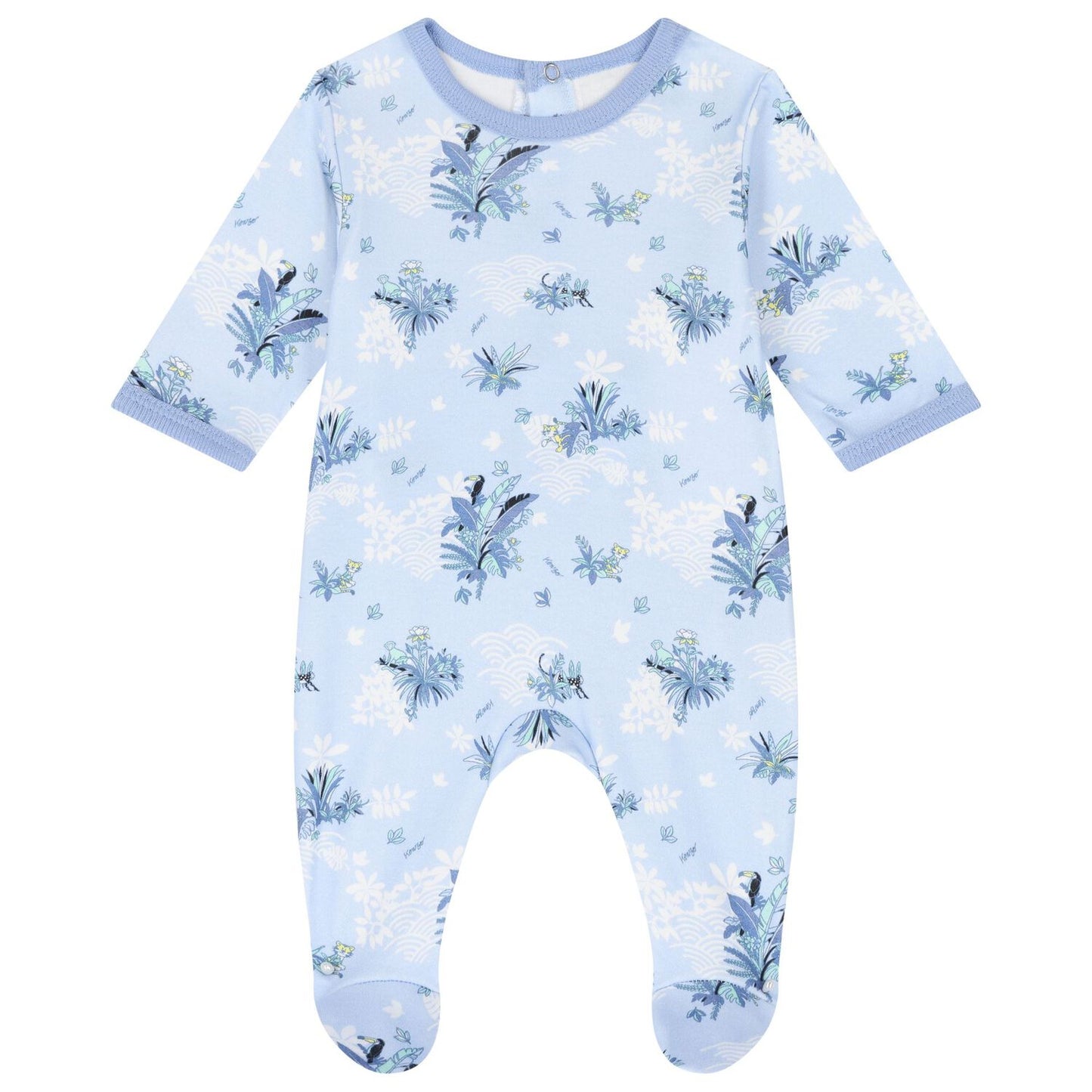 KENZO KIDS Baby Boys Blue Logo Babygrow Gift Set
