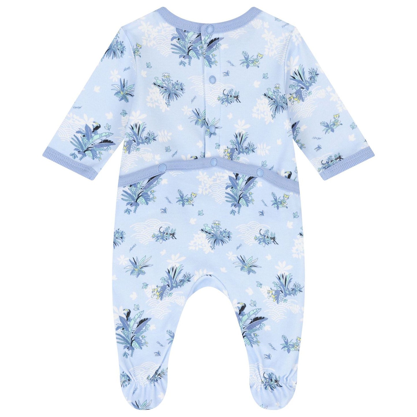 KENZO KIDS Baby Boys Blue Logo Babygrow Gift Set