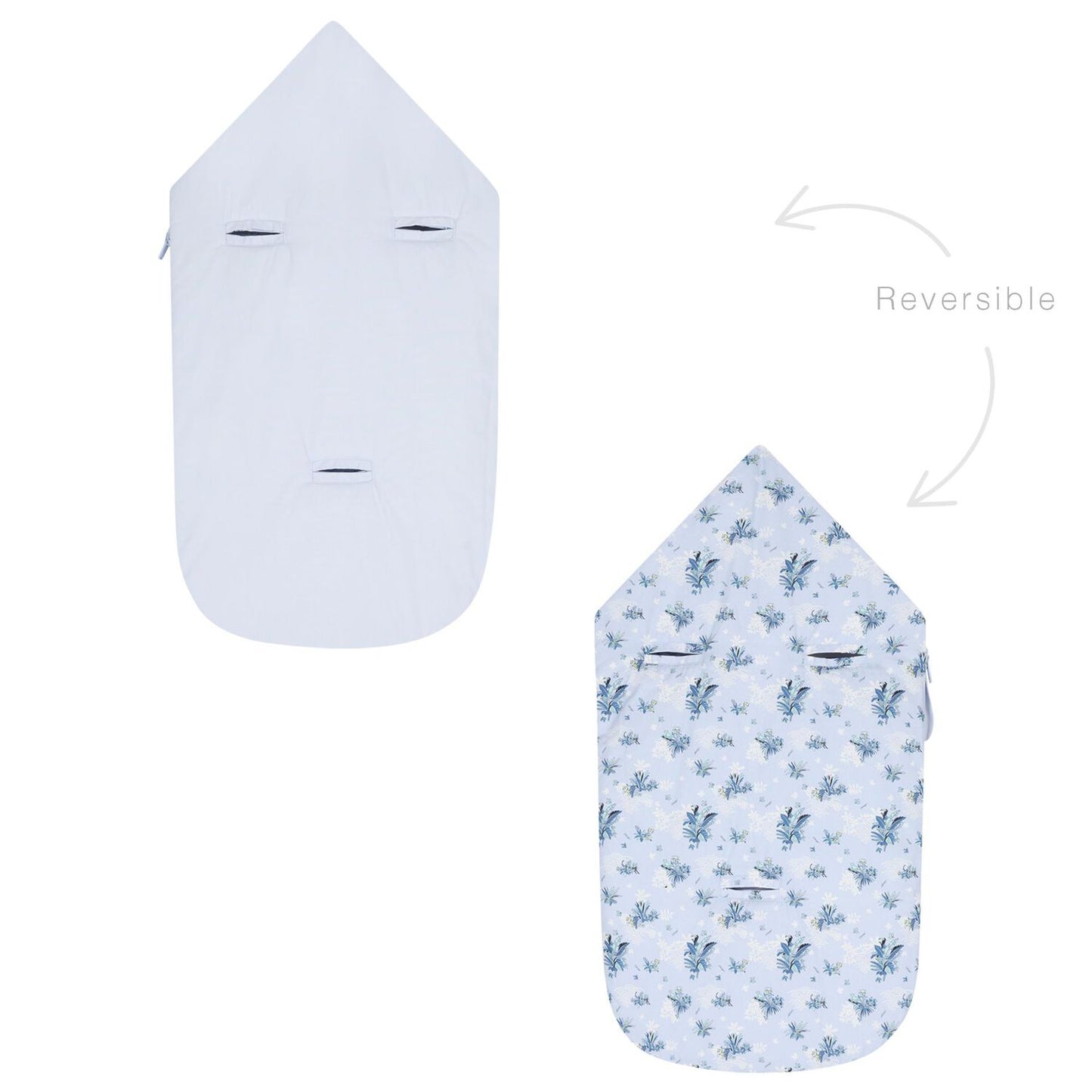 KENZO KIDS Blue Logo Reversible Baby Boy Nest