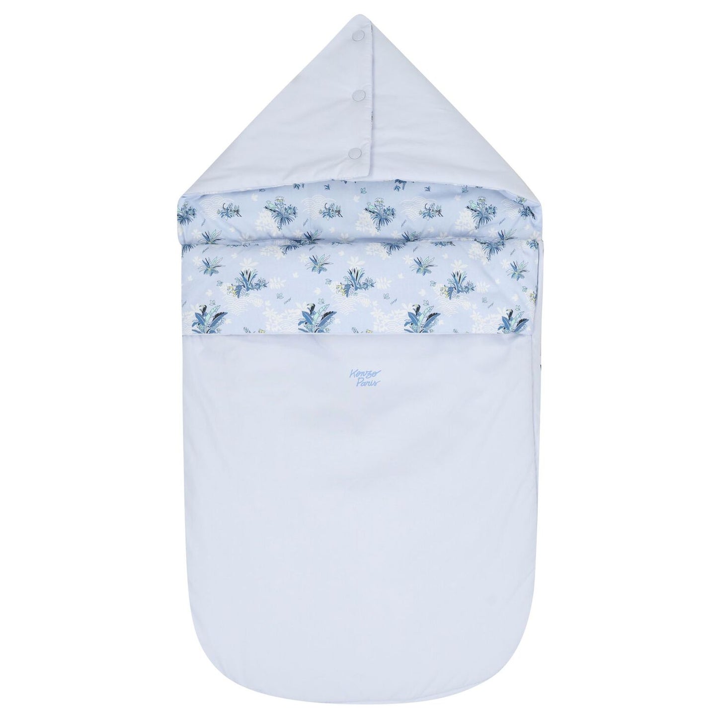 KENZO KIDS Blue Logo Reversible Baby Boy Nest