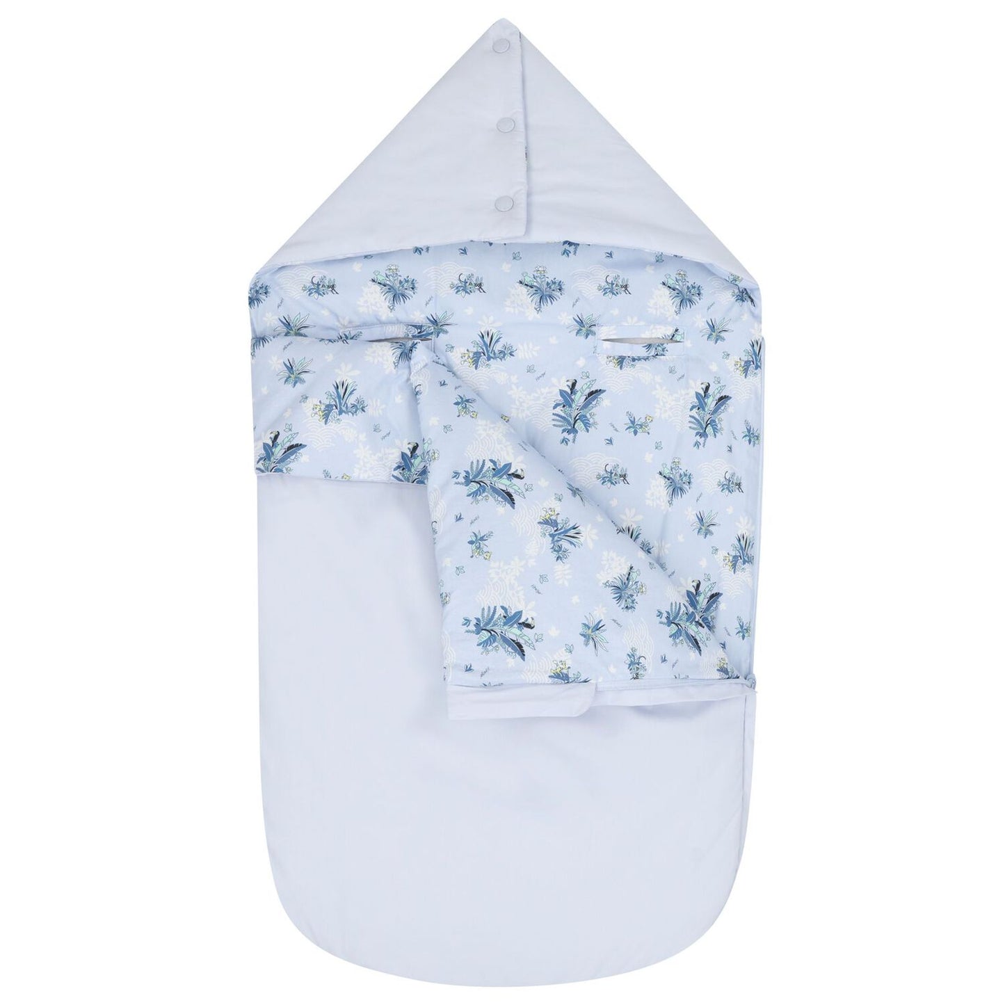 KENZO KIDS Blue Logo Reversible Baby Boy Nest