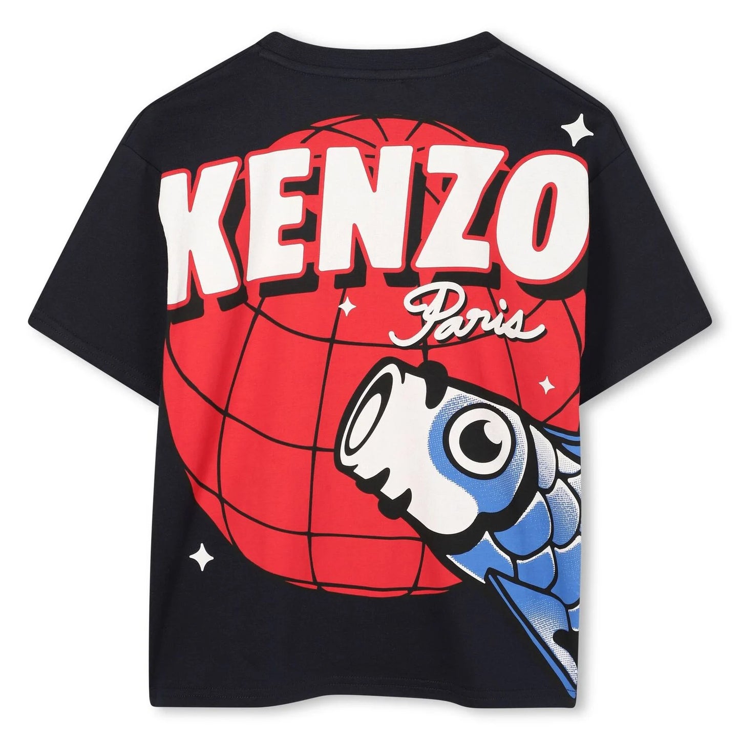 KENZO K61492/845 KIDS Navy Blue Logo T-Shirt