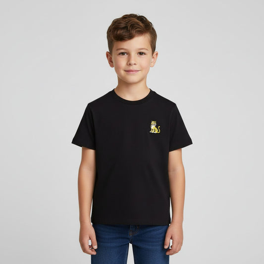KENZO K61506/095 KIDS Black Tiger Logo T-Shirt