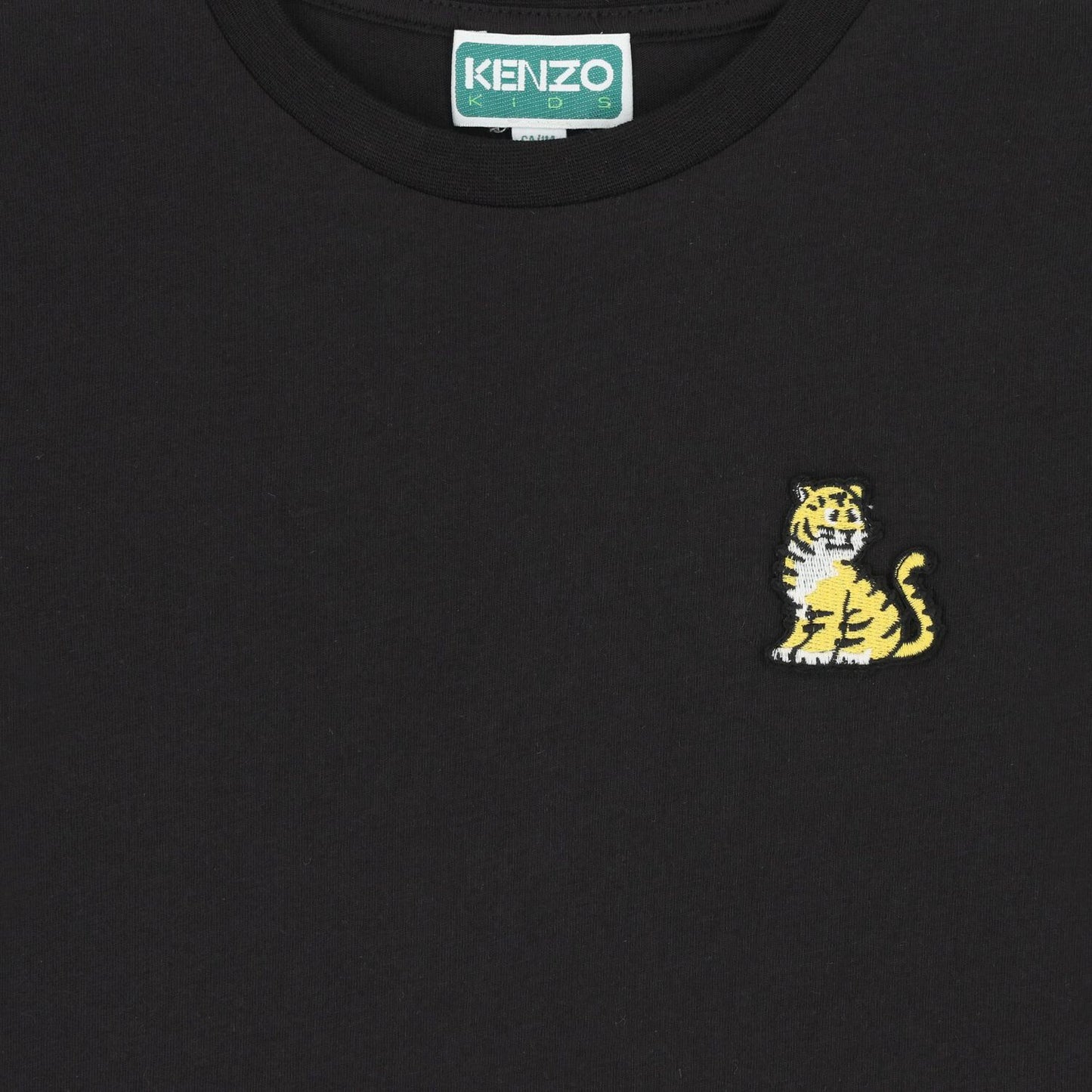 KENZO K61506/095 KIDS Black Tiger Logo T-Shirt