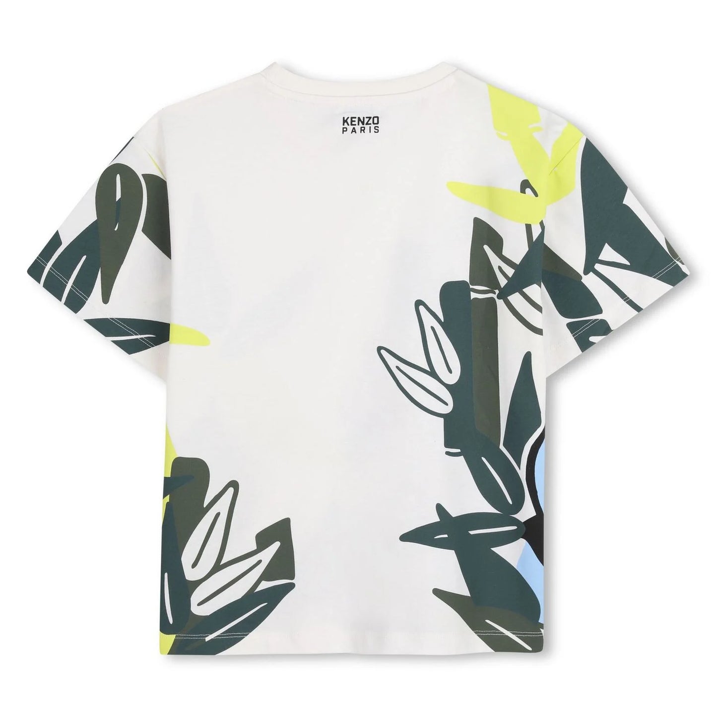 KENZO KIDS Boys Ivory Elephant Jungle T-Shirt