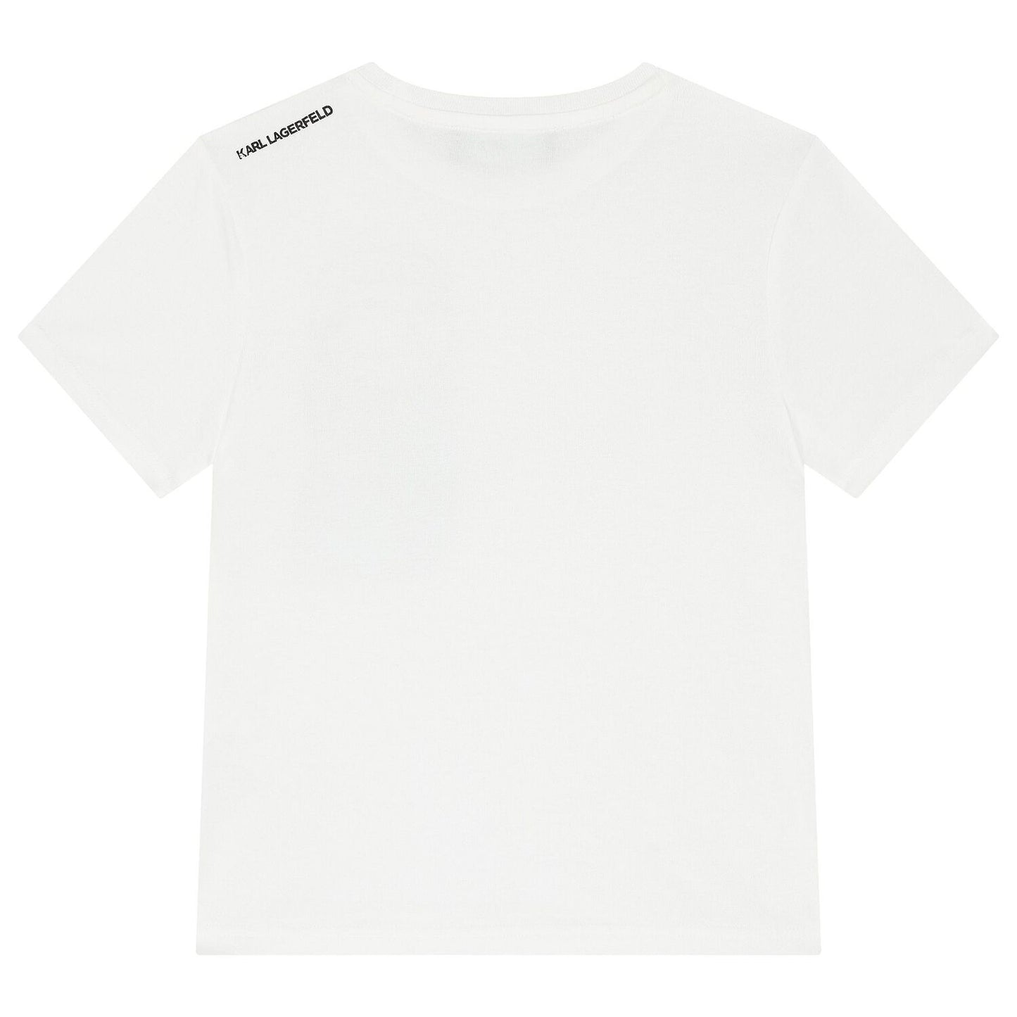 KARL LAGERFELD Boys White Logo T-Shirt