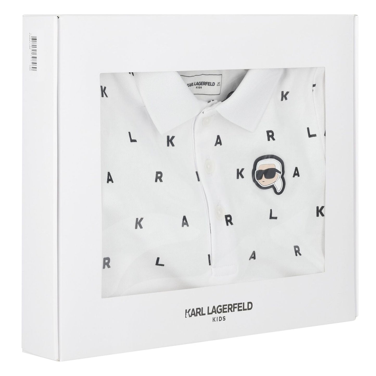 KARL LAGERFELD Boys White & Beige Logo Shorts Set
