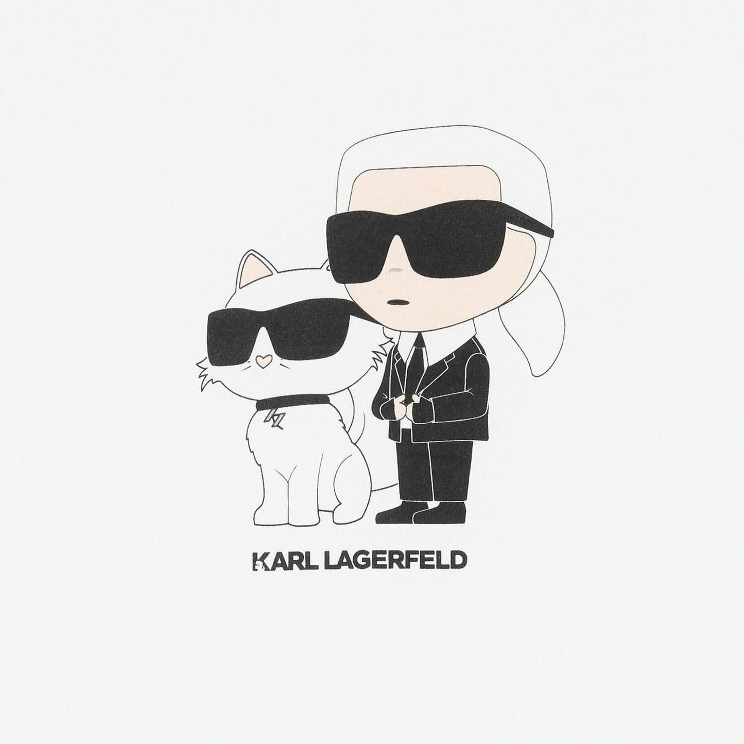 KARL LAGERFELD White Ikonik Logo Baby Blanket