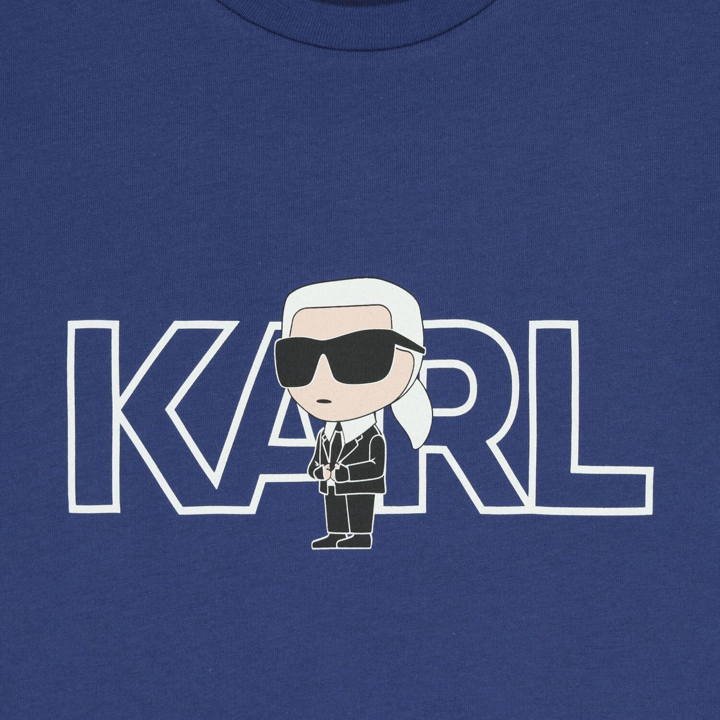 KARL LAGERFELD Z30956/82E Boys Blue Ikonik Karl Logo T-Shirt