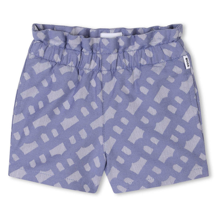 BOSS Baby Boys White Shirt + Blue Short Set