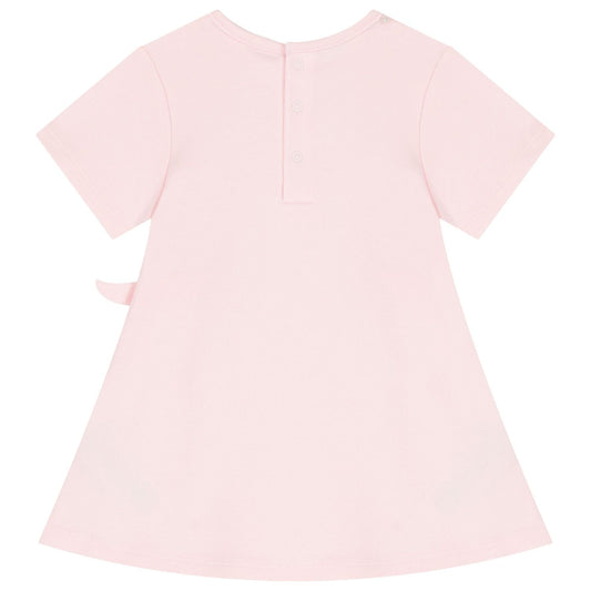 MICHAEL KORS Girls Pink Short Sleeved Dress