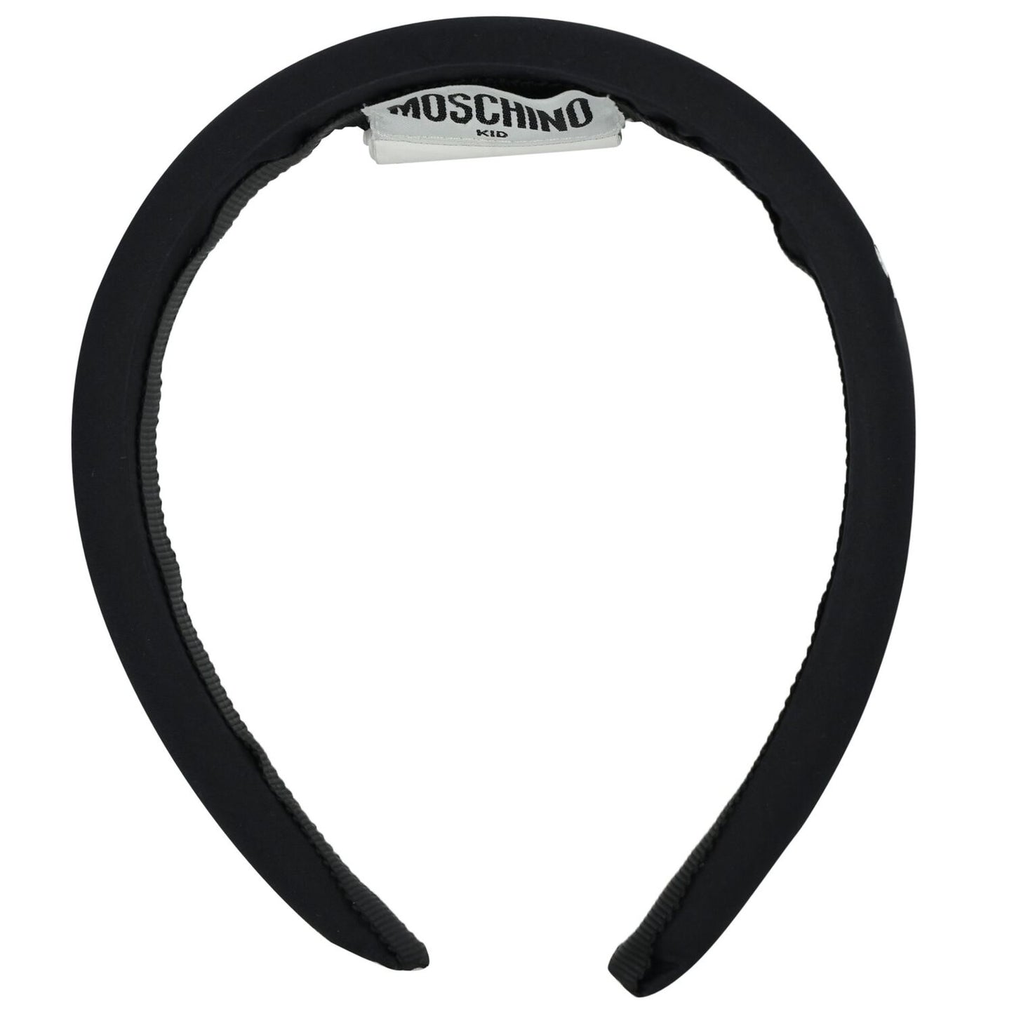 MOSCHINO Girls Black Logo Padded Headband