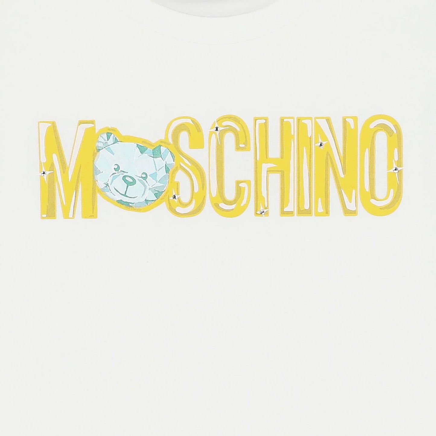 MOSCHINO Girls Ivory Teddy Bear T-Shirt