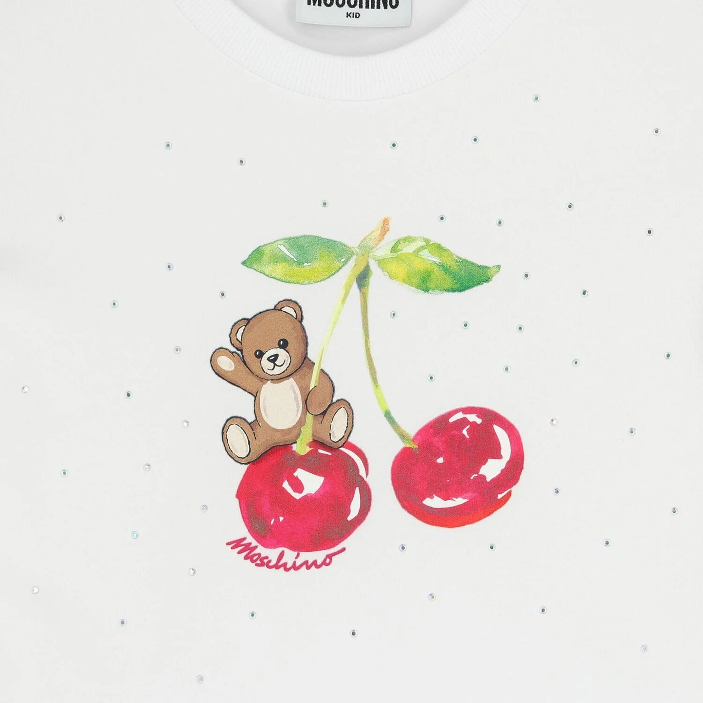 MOSCHINO Girls White Teddy Bear T-Shirt