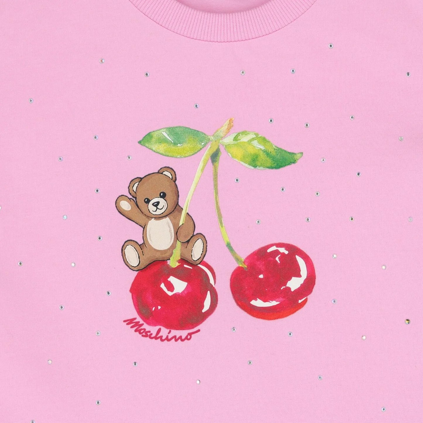 MOSCHINO Girls Pink Teddy Bear T-Shirt