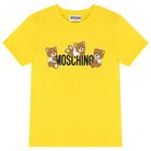 MOSCHINO Unisex Yellow Short Sleeve Logo T-Shirt
