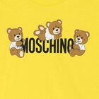 MOSCHINO Unisex Yellow Short Sleeve Logo T-Shirt