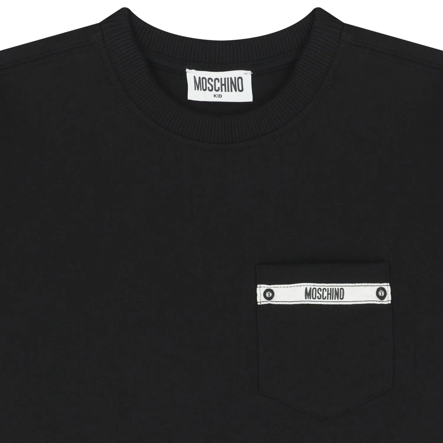 MOSCHINO Boys Black Logo T-Shirt