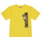 MOSCHINO Unisex Yellow Teddy Bear Logo T-Shirt