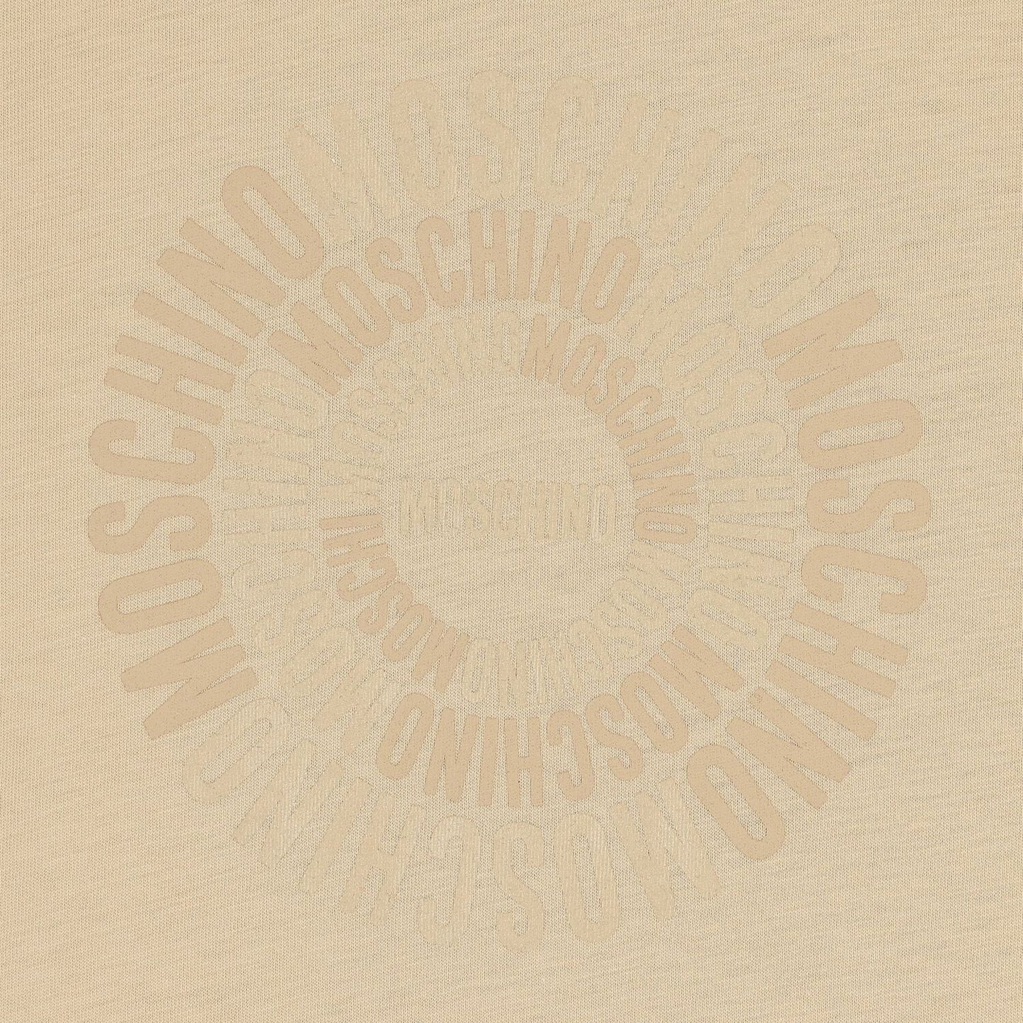 MOSCHINO Younger Beige Logo T-Shirt