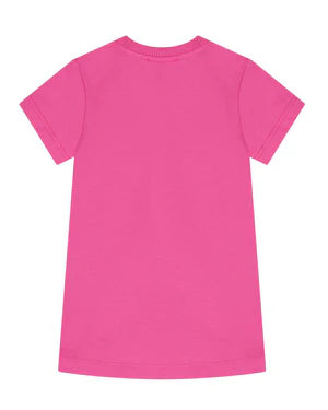 MOSCHINO Girls Bright Pink Toddler Dress