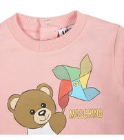 MOSCHINO Baby Grow Pink Logo