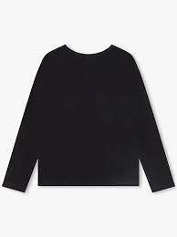 MICHAEL KORS Girls Black Long Sleeved Logo T-Shirt