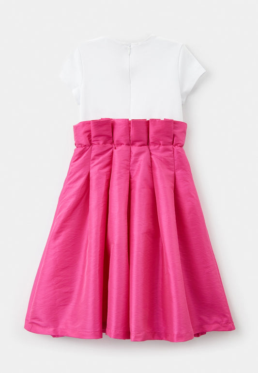 KARL LAGERFELD Girls White & Pink Tulle Dress