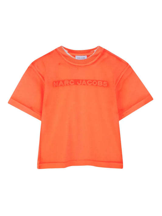 MARC JACOBS Baby Boy Orange Logo T-Shirt