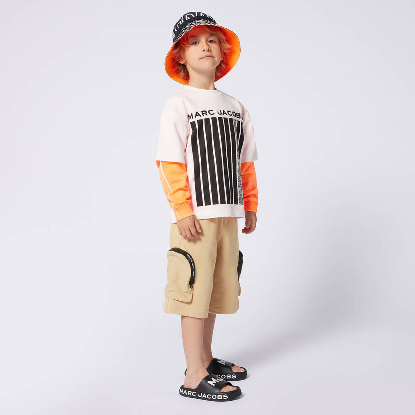 MARC JACOBS Boys Ivory Logo T-Shirt
