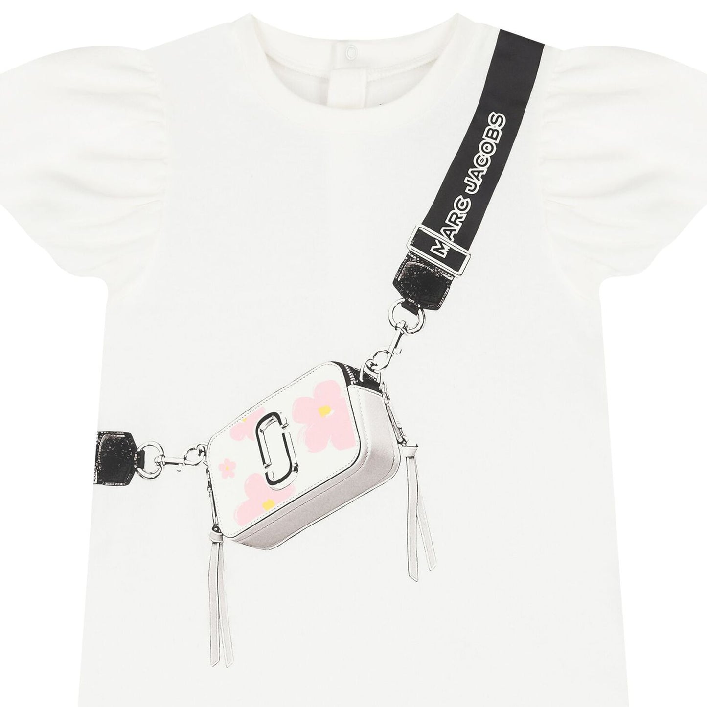 MARC JACOBS Younger Girls White Logo Bag Dress