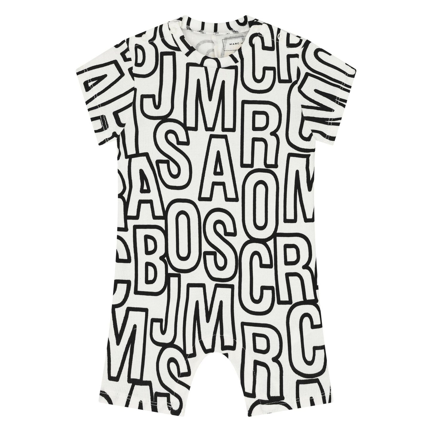 MARC JACOBS Baby Boys White & Black Logo Romper