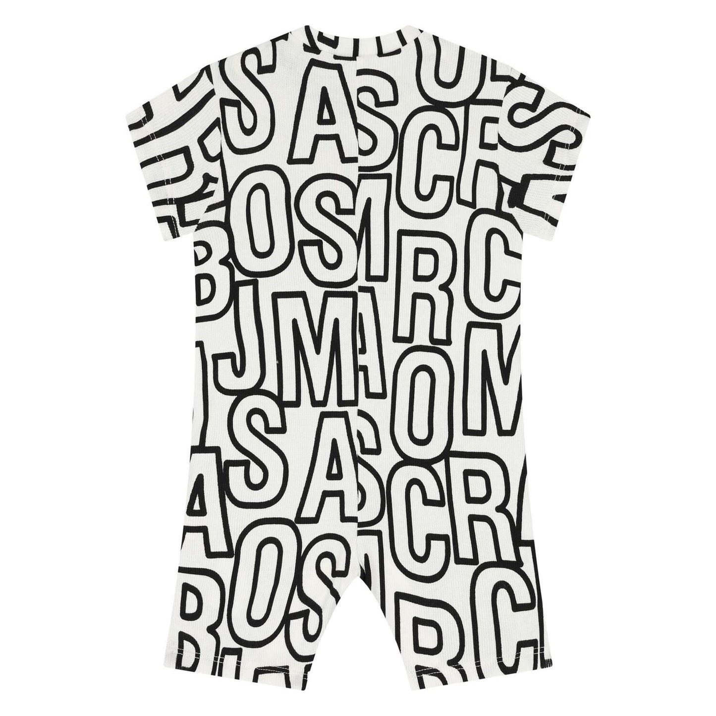 MARC JACOBS Baby Boys White & Black Logo Romper