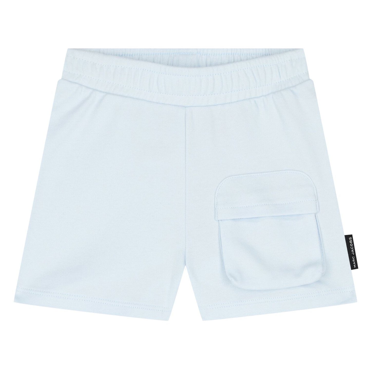 MARC JACOBS Younger Boys White & Blue Logo Shorts Set