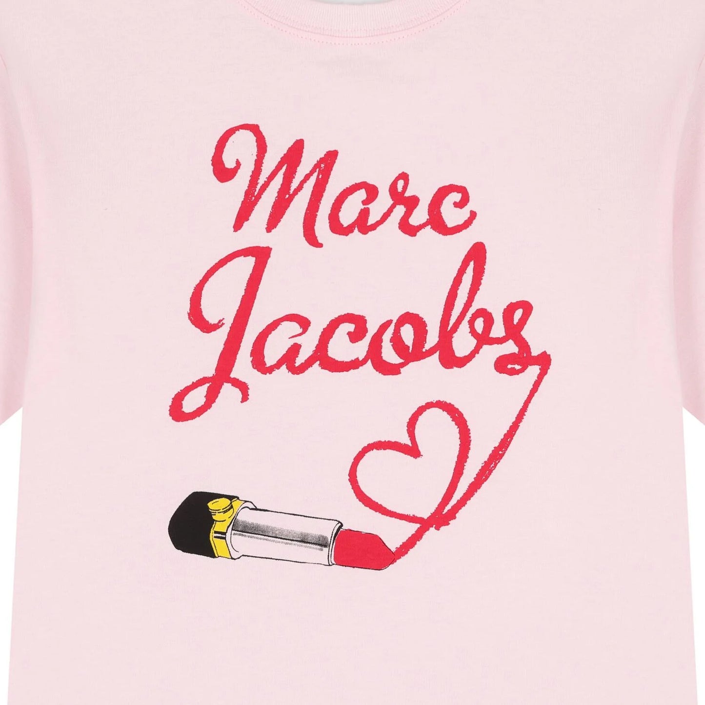 MARC JACOBS W60579/475 Girls Pink Logo T-Shirt