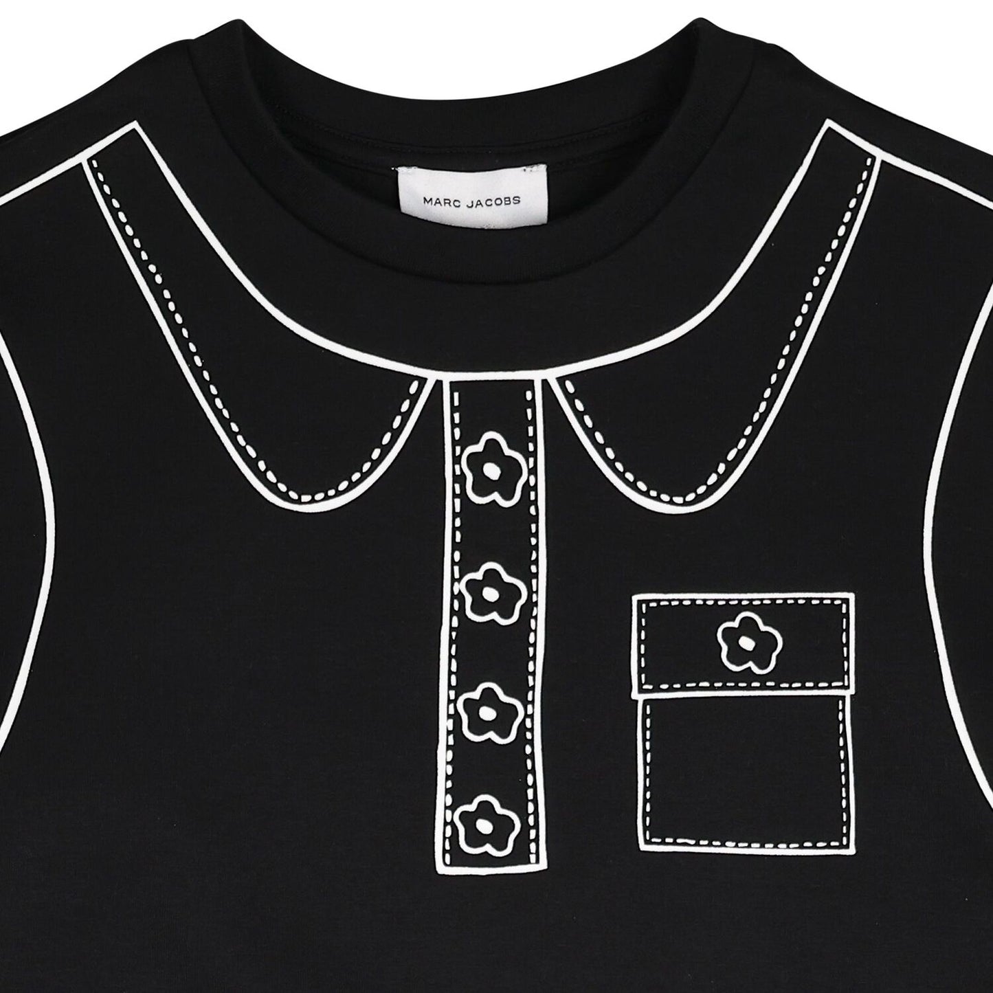MARC JACOBS Girls Black Printed Dress
