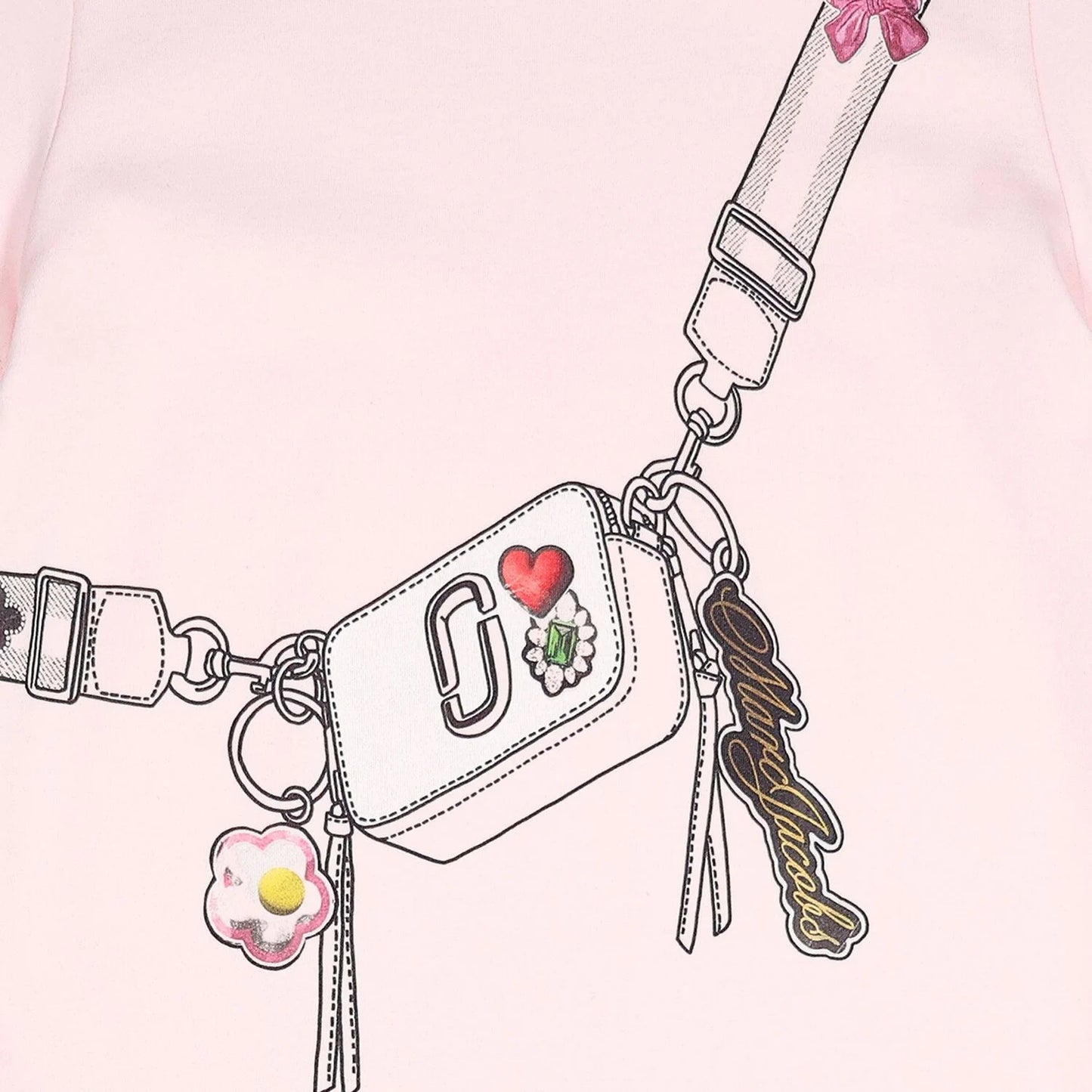MARC JACOBS Girls Pink Bag Dress