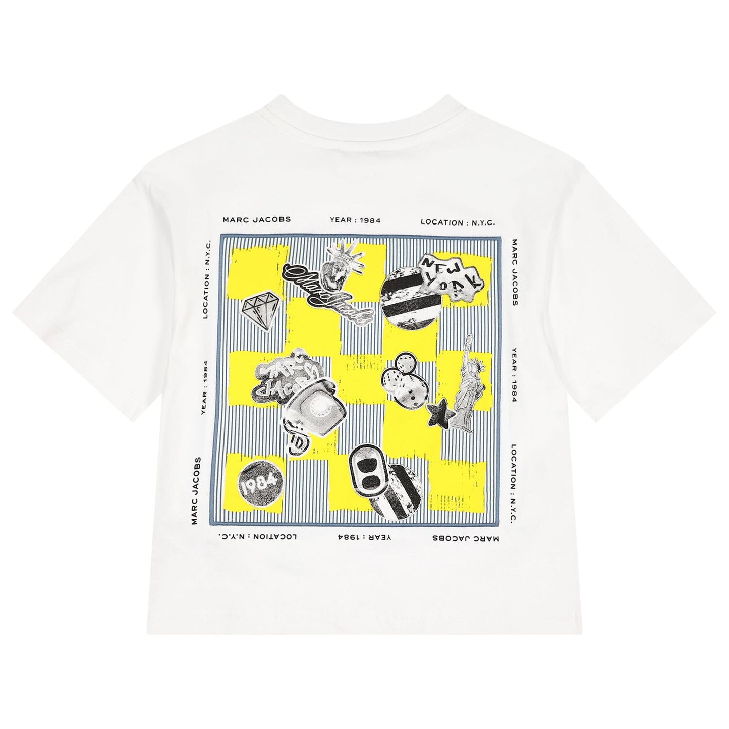 MARC JACOBS Boys White Logo T-Shirt