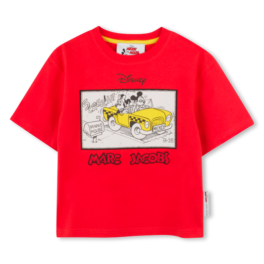 MARC JACOBS Unisex Red Illustrated Mickey T-shirt